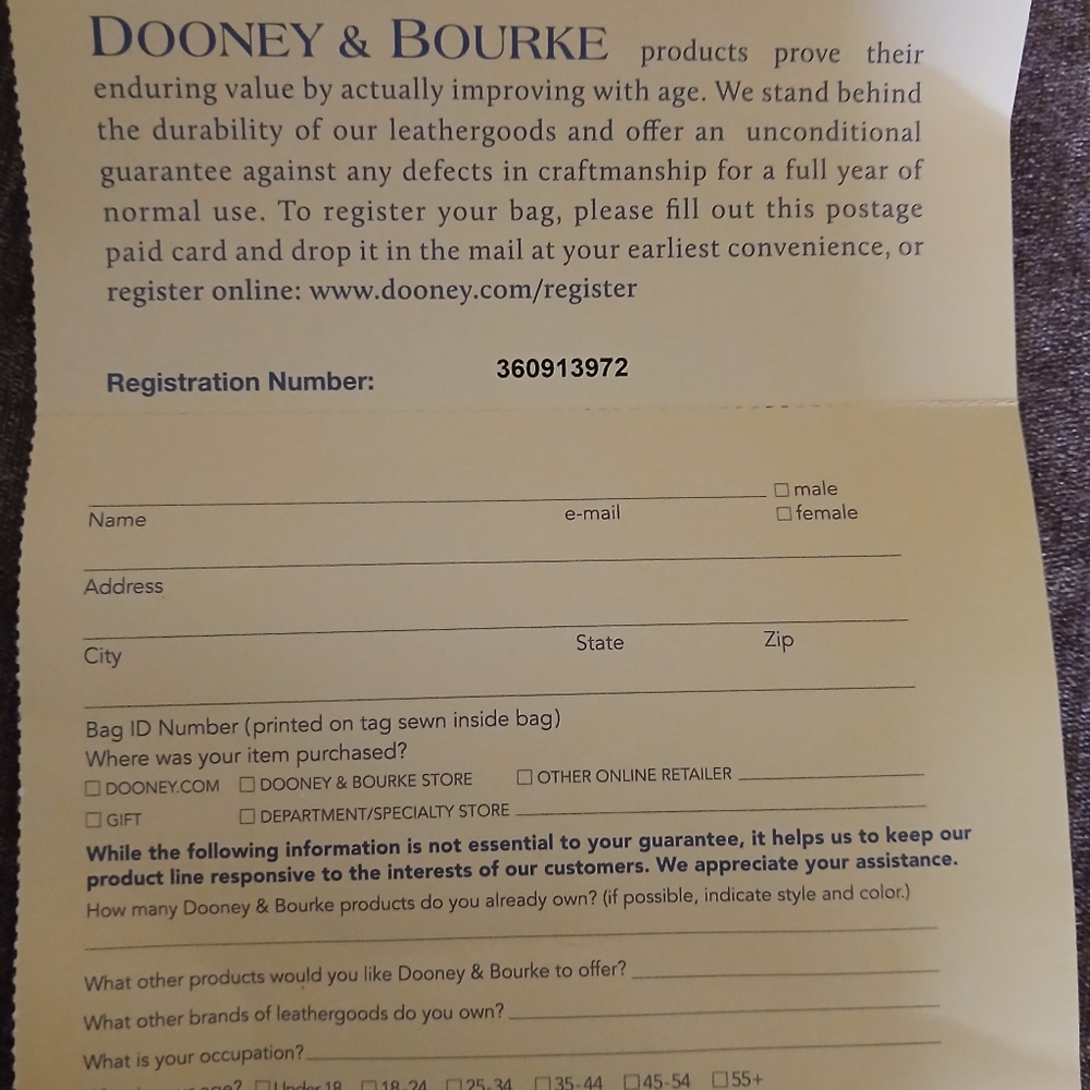 New Dooney and Bourke large east/west satchel. Red pebble leather. - Picture 9 of 10
